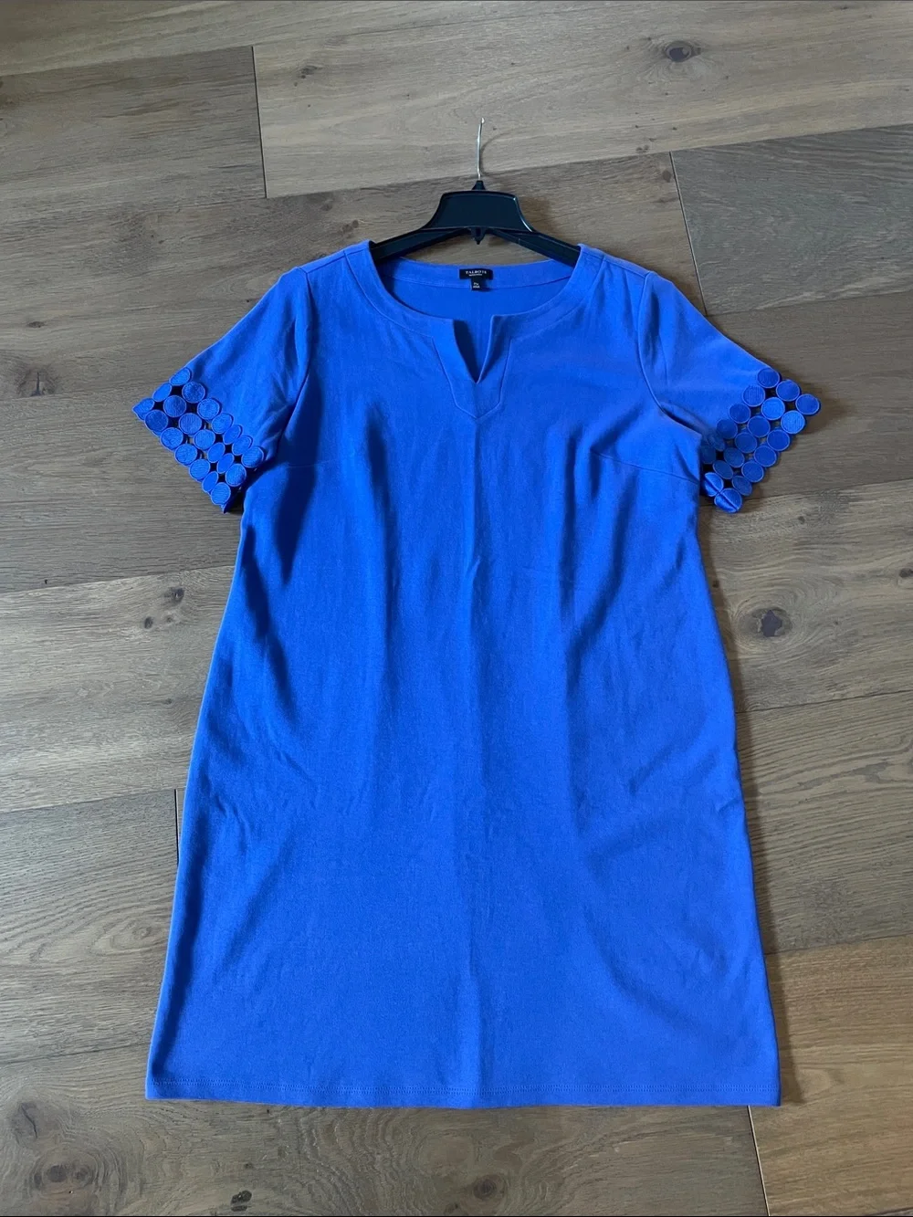 Talbots LACE ELBOW SHIFT DRESS BLUE SIZE 1XP